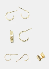 Multi Hoop Earrings & Cuff