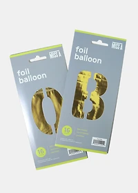 Official Key Items Party Balloons- Gold Letters