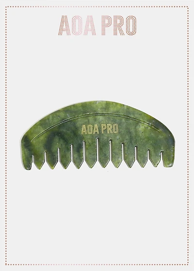 Jade Scalp Massaging Gua Sha Comb