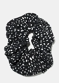 Polka Dot Ridged Scrunchie