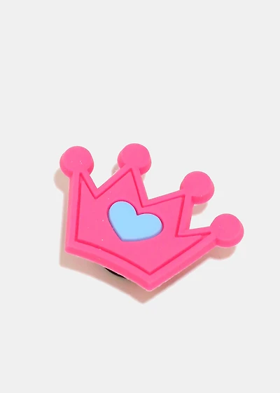 Decorative Charm- Pink Crown