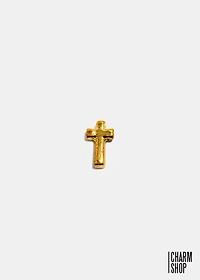 Gold Cross Locket Charm