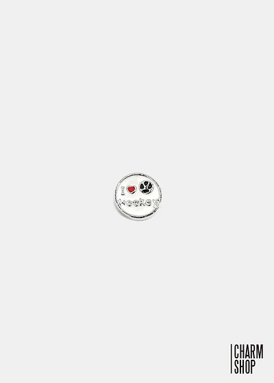 I Love Hockey Locket Charm