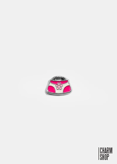 Pink And White Handbag Locket Charm