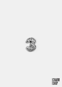 Silver Number Locket Charm