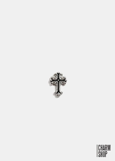 Vintage Silver Cross Locket Charm
