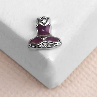 Little Purple Dress Locket Charm