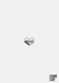 Peace Heart Locket Charm