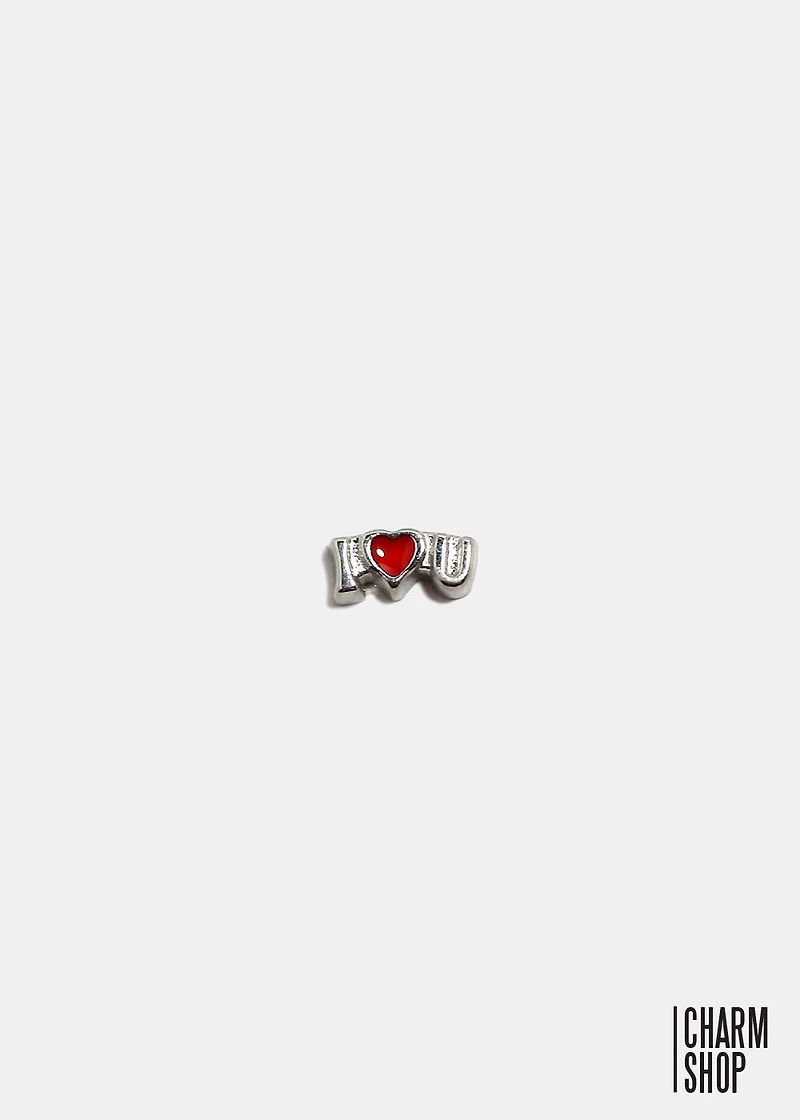 I Heart U Locket Charm
