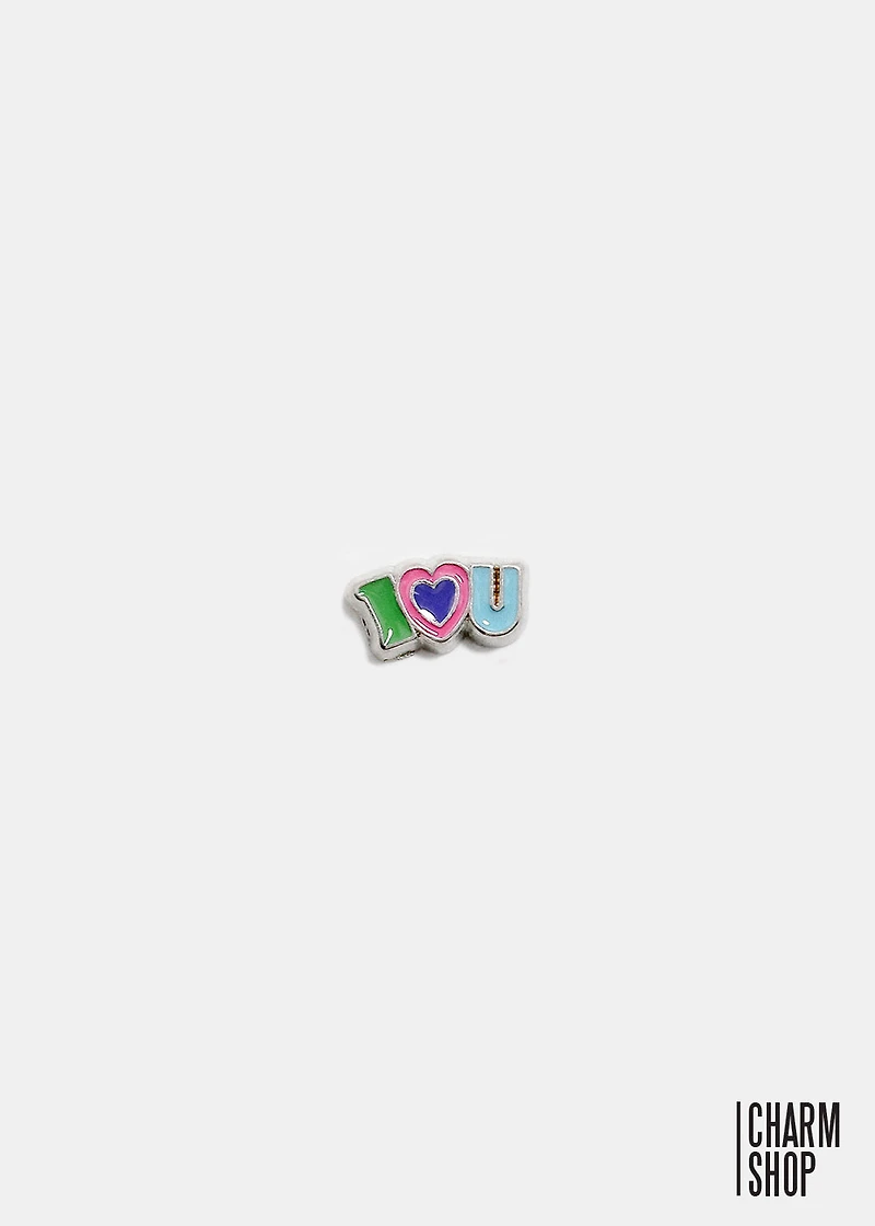 I Heart U Multi Locket Charm