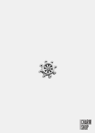 Ship Wheel Locket Charm