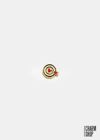 Heart Bulls Eye Locket Charm