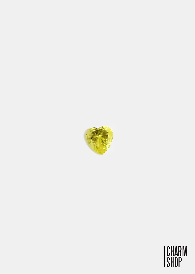 Heart Locket Charm (2 Stones