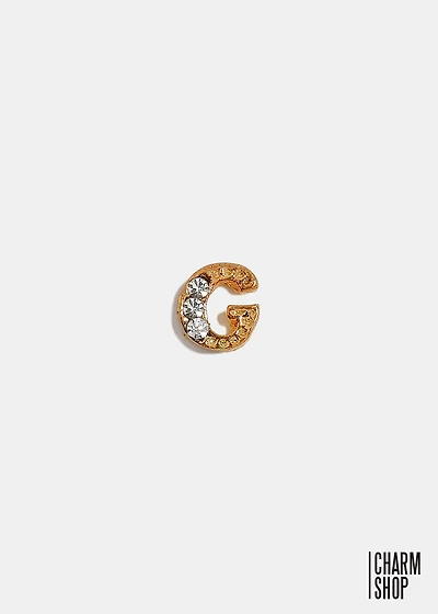 Gold Letter G Locket Charm