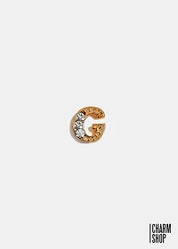 Gold Letter G Locket Charm