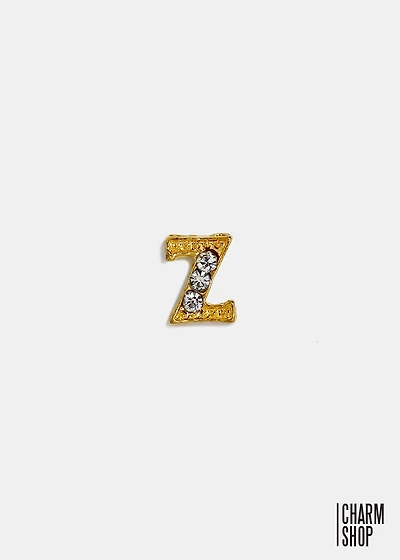 Gold Letter Z Locket Charm