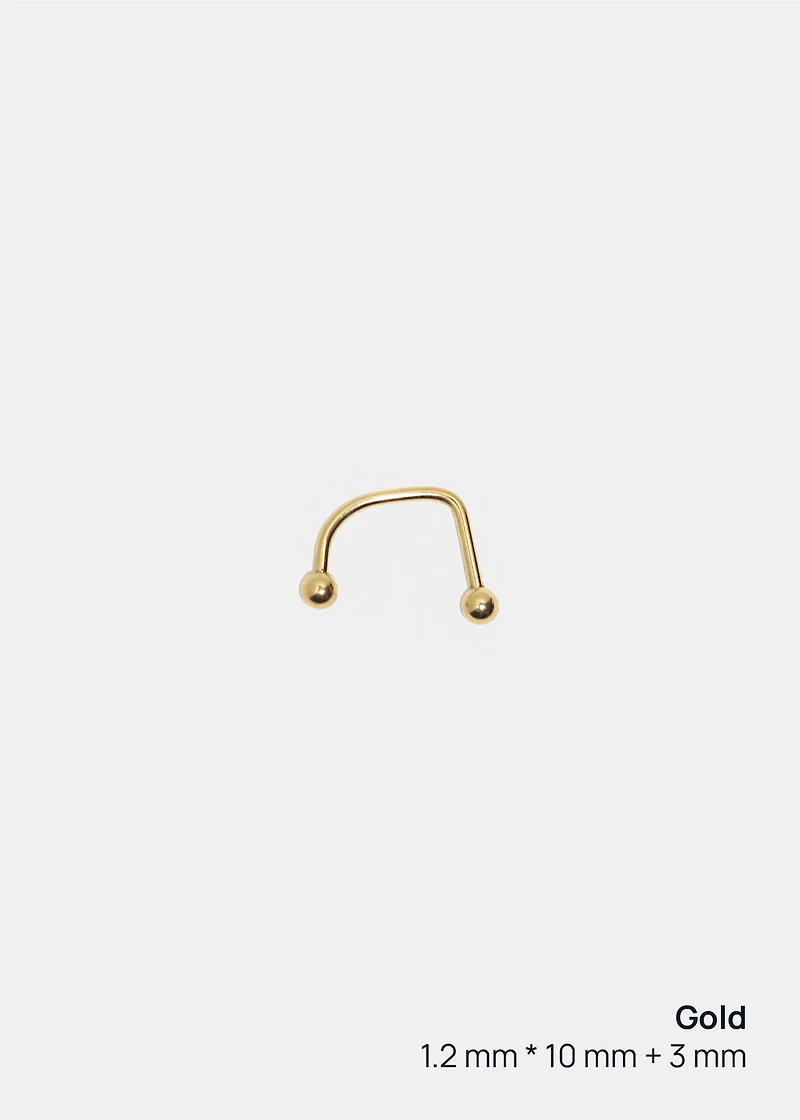 Miss A Body Jewelry - C-Shaped Barbell Monroe