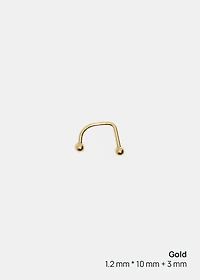 Miss A Body Jewelry - C-Shaped Barbell Monroe