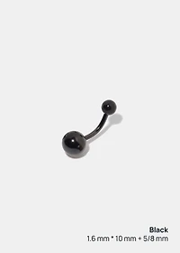 Miss A Body Jewelry - Dangle Ball Belly Button Ring