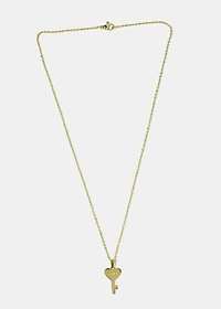 Love Heart Key Necklace
