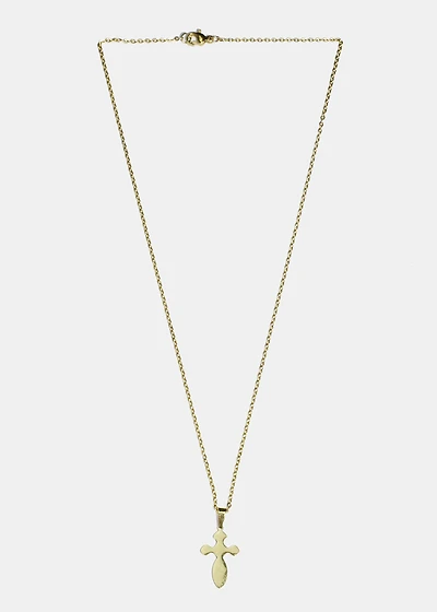 Rounded Cross Necklace
