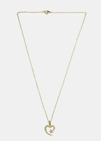 Star and Heart Necklace