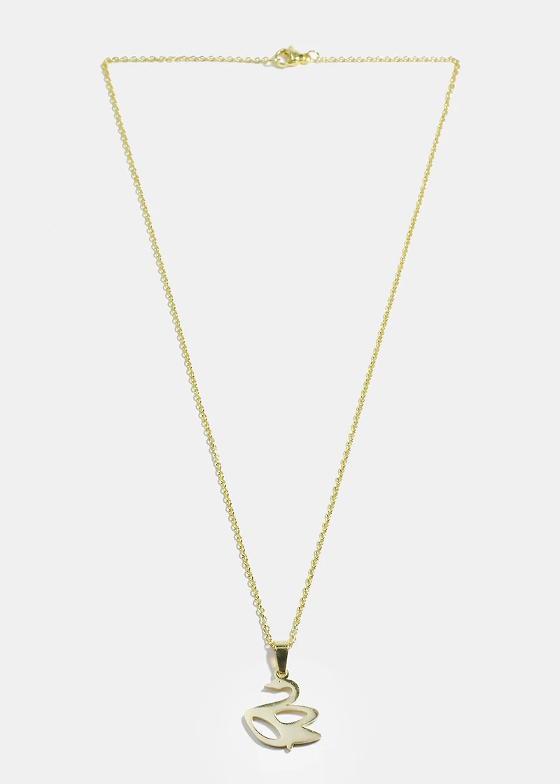 Mini Swan Pendant Necklace
