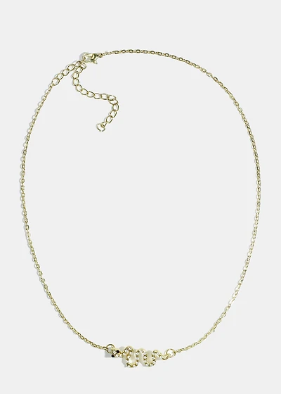 Rhinestone-Studded Snake Necklace