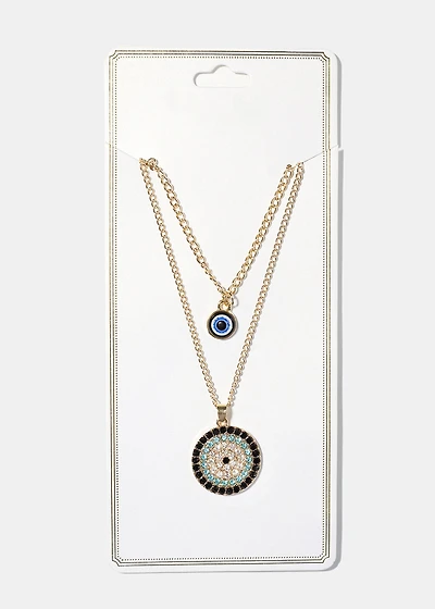 Evil Eye Layered Necklace