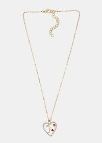 Face Heart Necklace