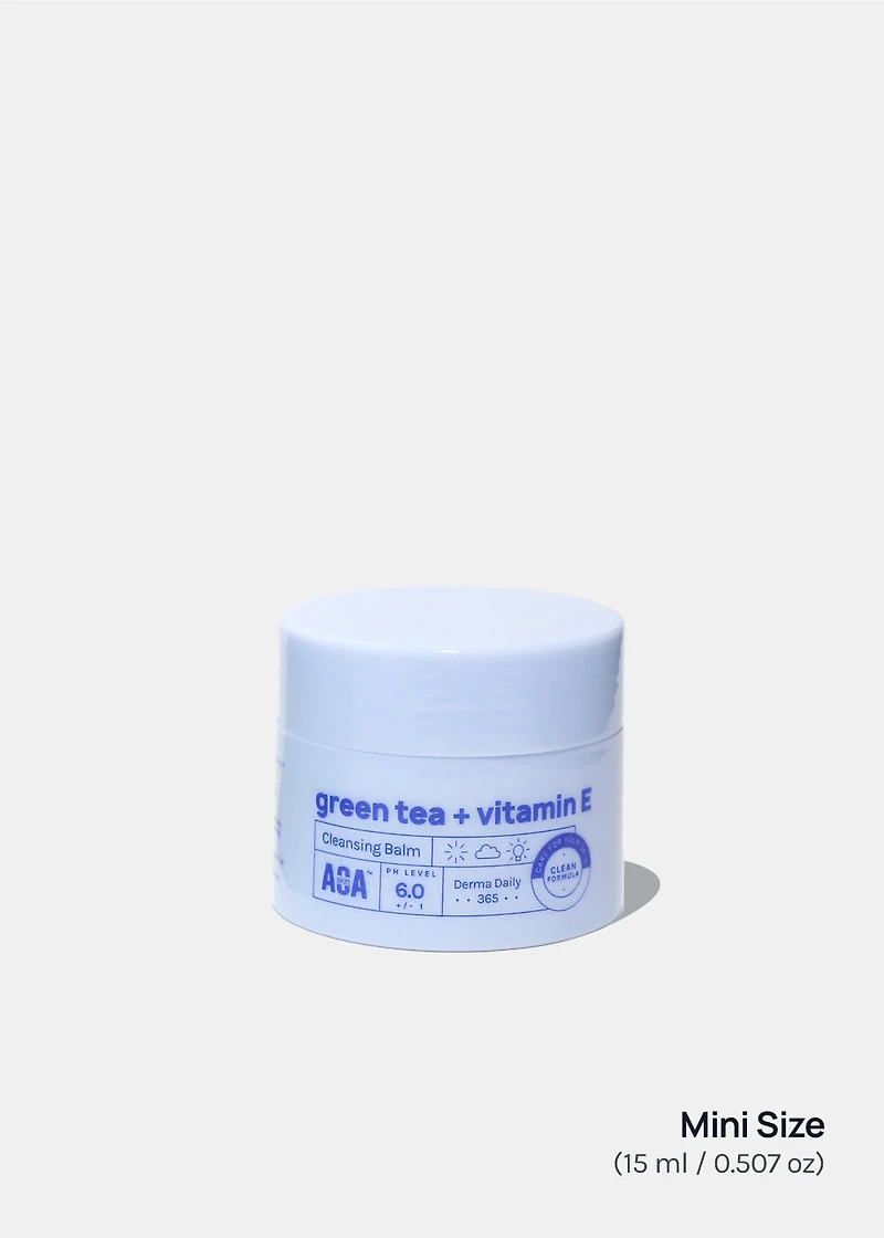 AOA Skin Green Tea + Vitamin E Cleansing Balm