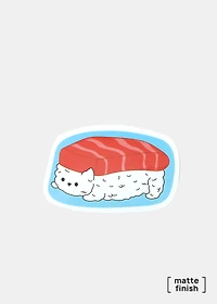 Official Key Items Sticker - Sushi Cat