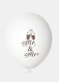 Official Key Items Party Balloon- 5pc Mr & Mrs