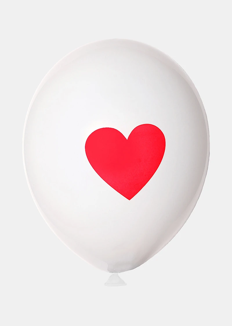 Official Key Items Party Balloon- 5pc Red Heart