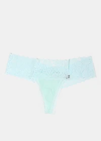 Light Blue Lace Thong