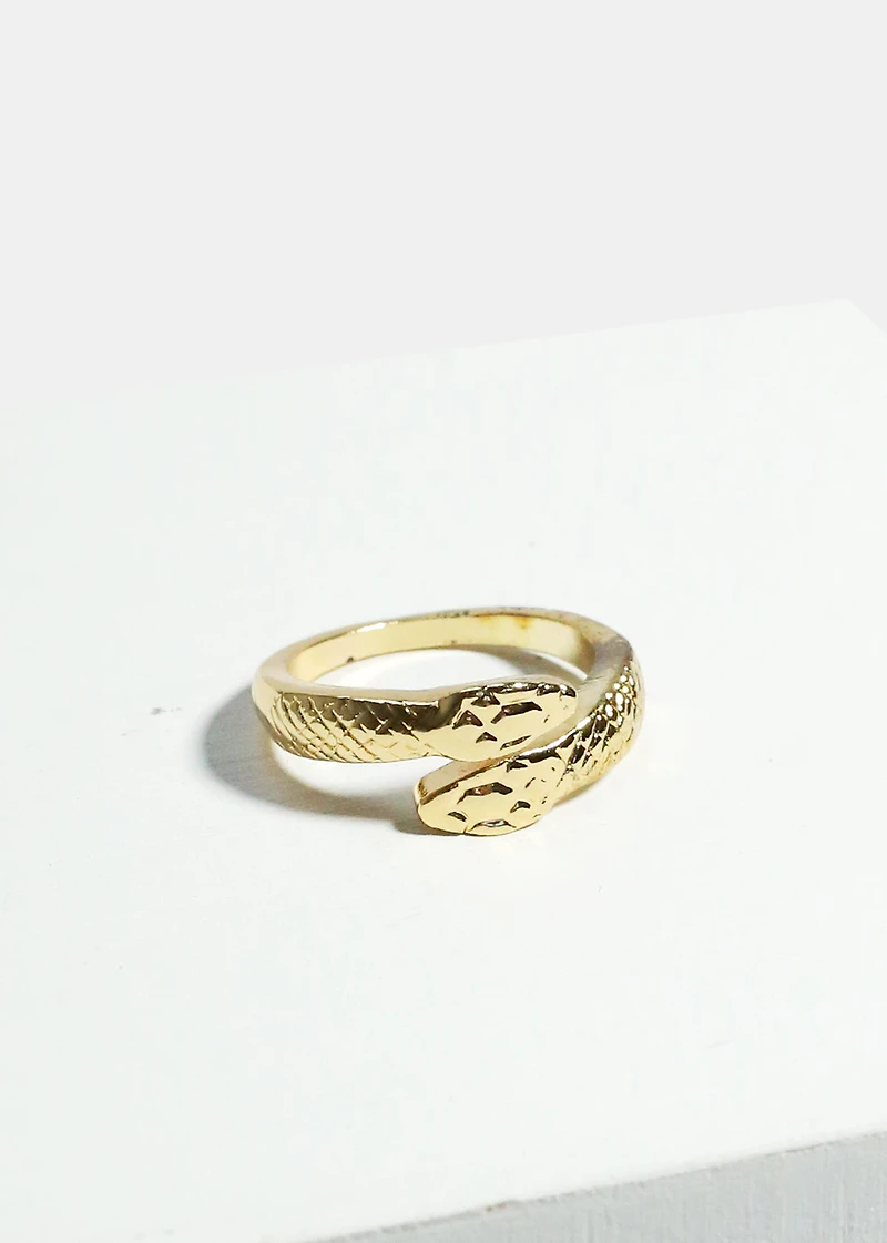 Textured Snake Ring