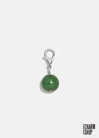 Dark Green Dangle Charm