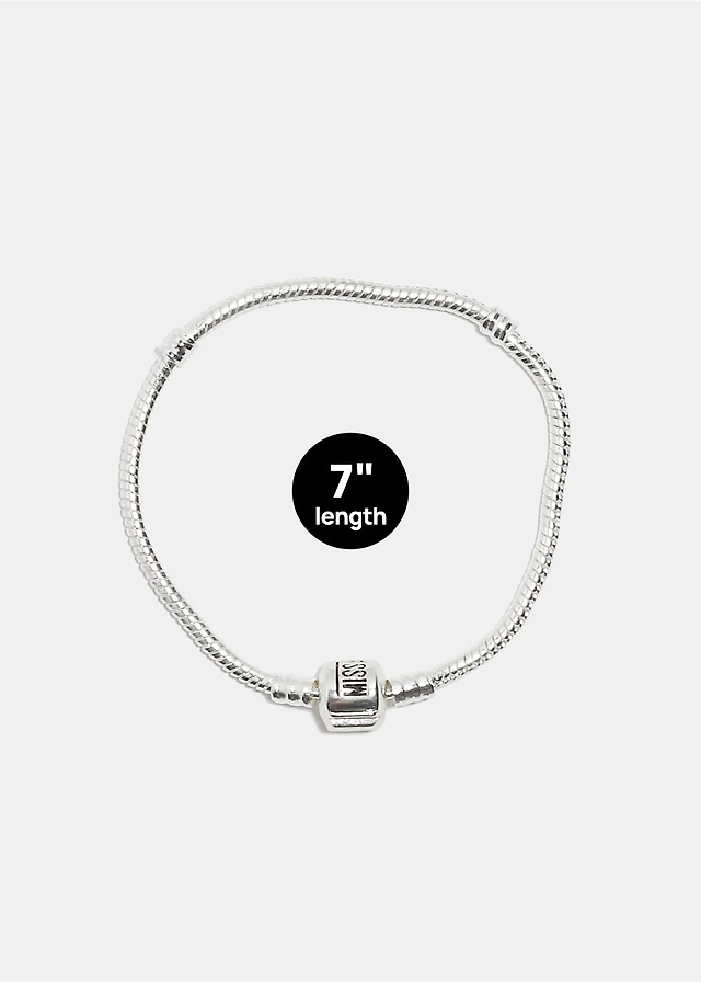 Miss A Bead Charm Bracelet - Logo