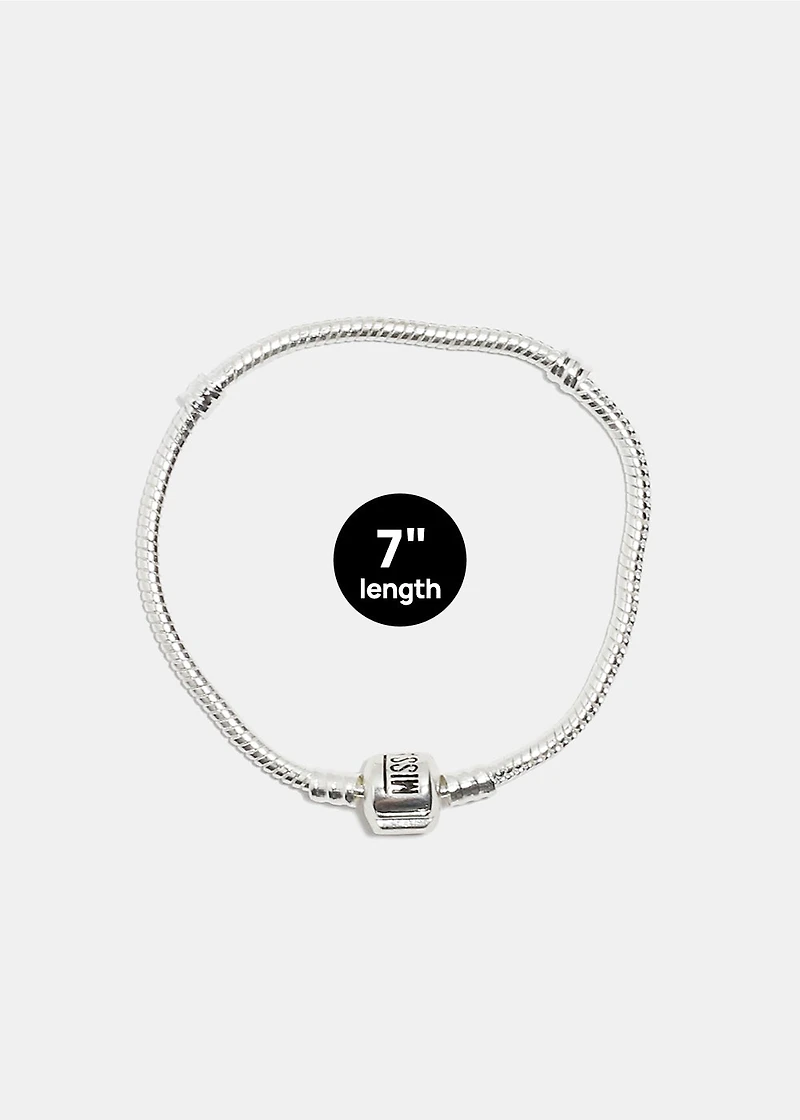 Miss A Bead Charm Bracelet - Logo
