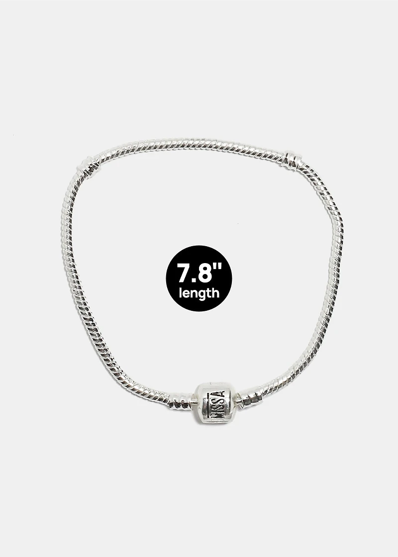 Miss A Bead Charm Bracelet - Logo