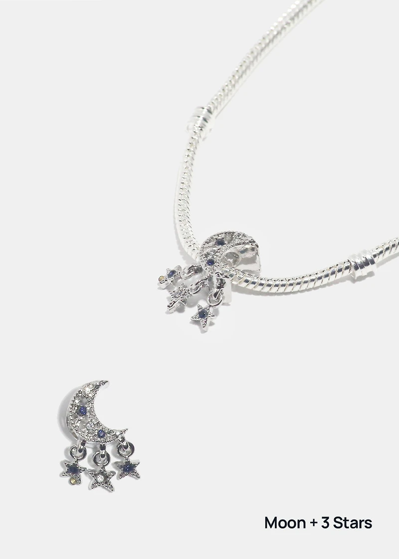 Miss A Bead Charm - Moon and Stars