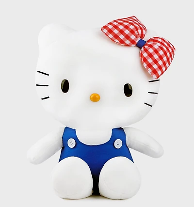 Sanrio Hello Kitty Special 10" Blue Pants & Check Ribbon