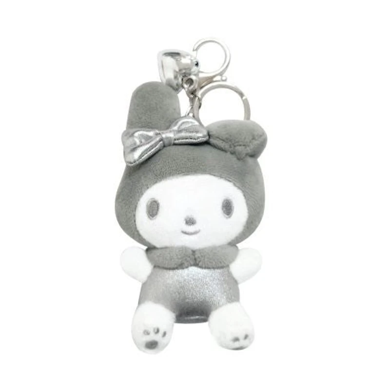 Sanrio Silver Heart 3" Keyring My Melody