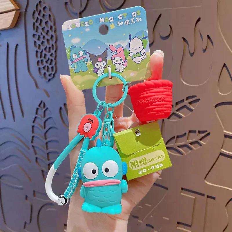 Sanrio Planting Hangyodon Keychain