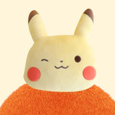 Pokemon NURI Face 18" Cushion Electro Wink Pikachu