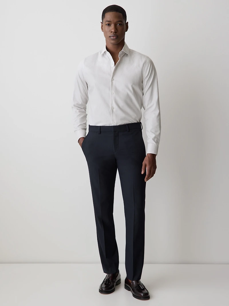 Chemise Habillée à Coupe Ajustée Rayures