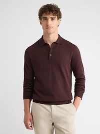 Pull Polo à Manches Longues