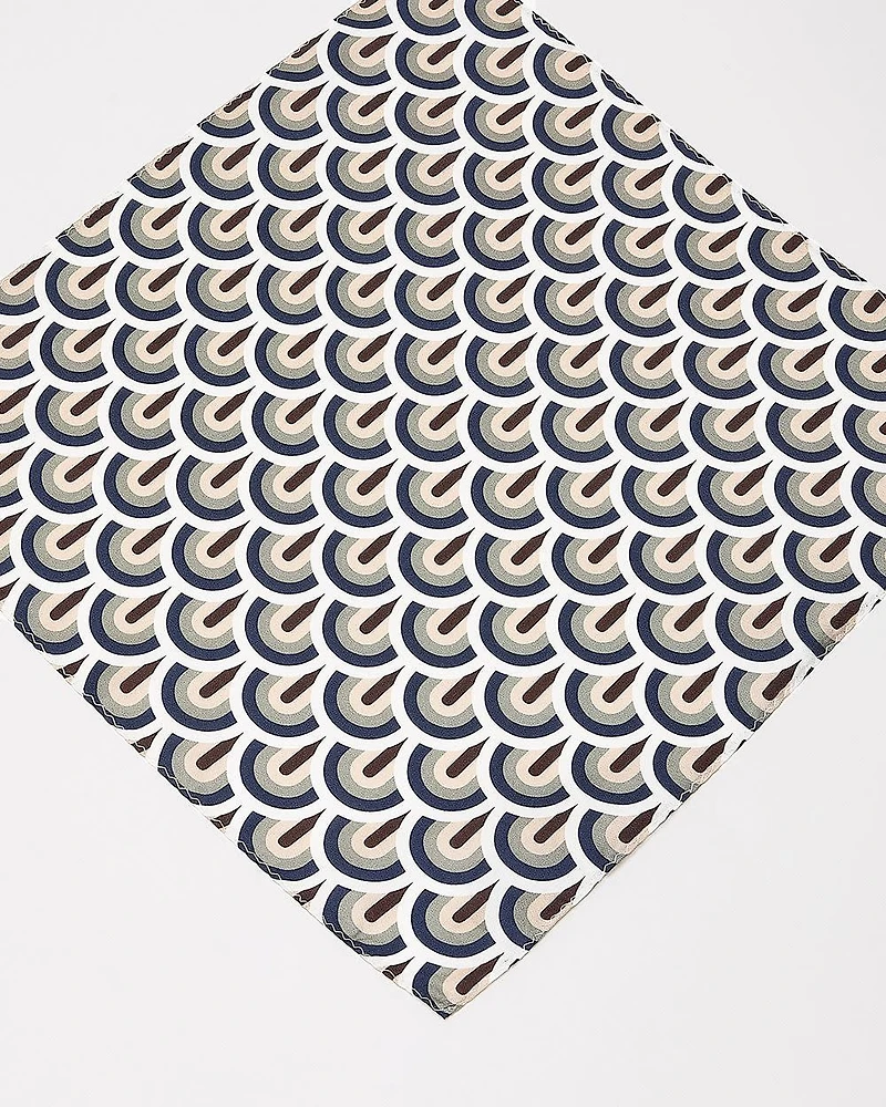 Handkerchief with Geometric Pattern