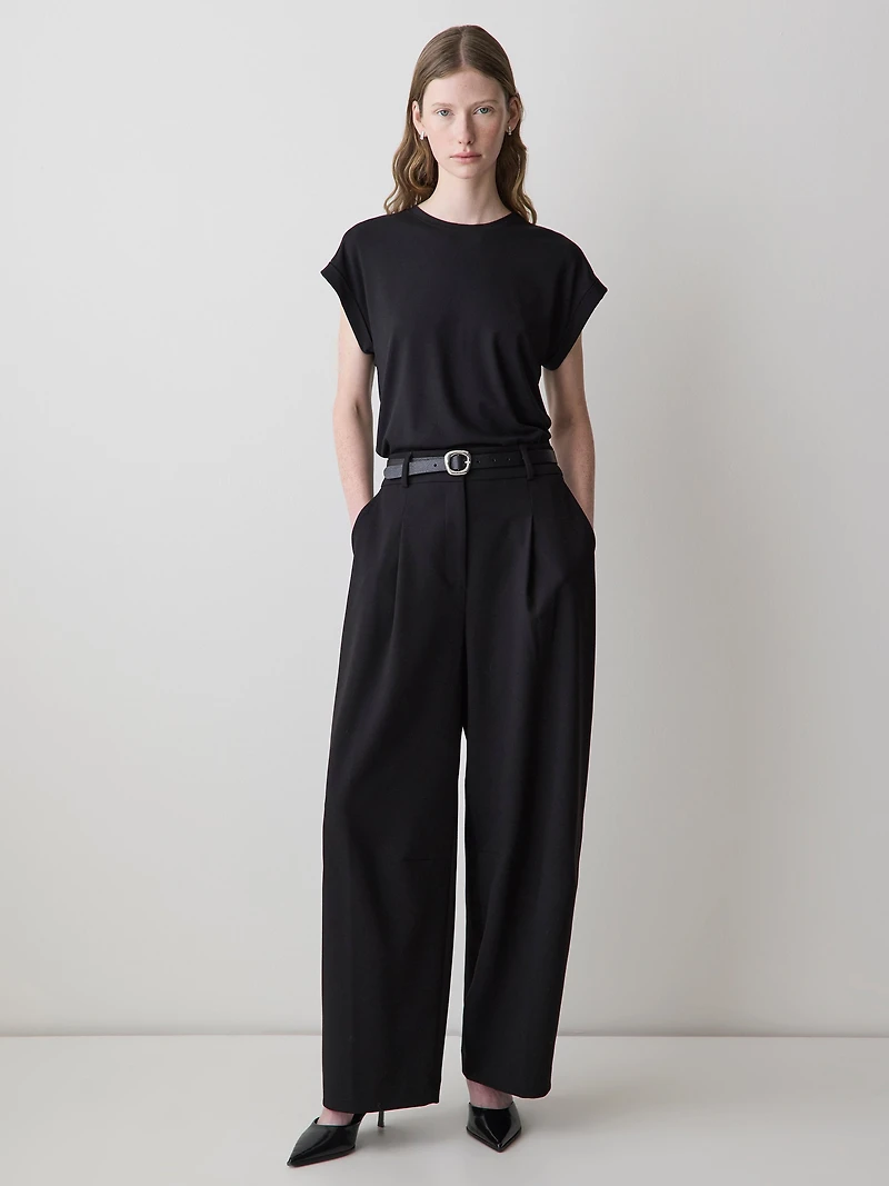 Extended-Sleeve Crew-Neck Tee