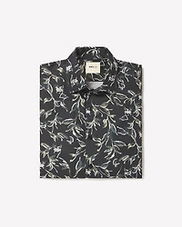 Chemise Habillée à Coupe Ajustée Motif Floral Aquarelle